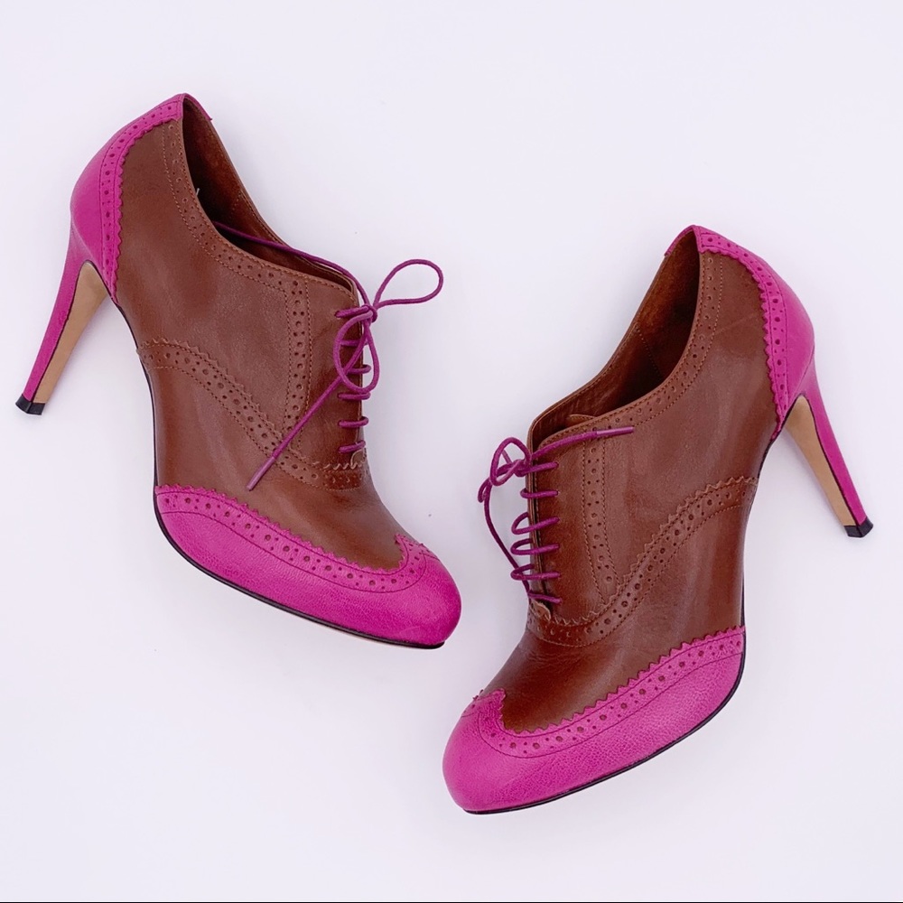 Cole Haan Brown and Pink Heels
